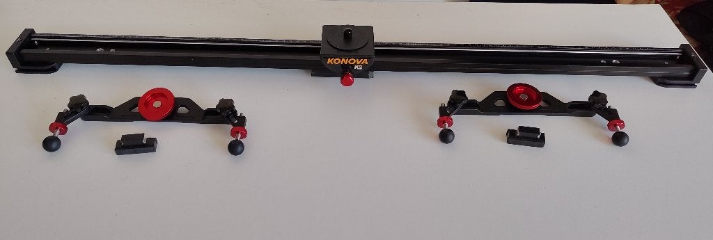 Konova K2 slider met afneembare voetjes te koop, Ophalen, Zo goed als nieuw, Video