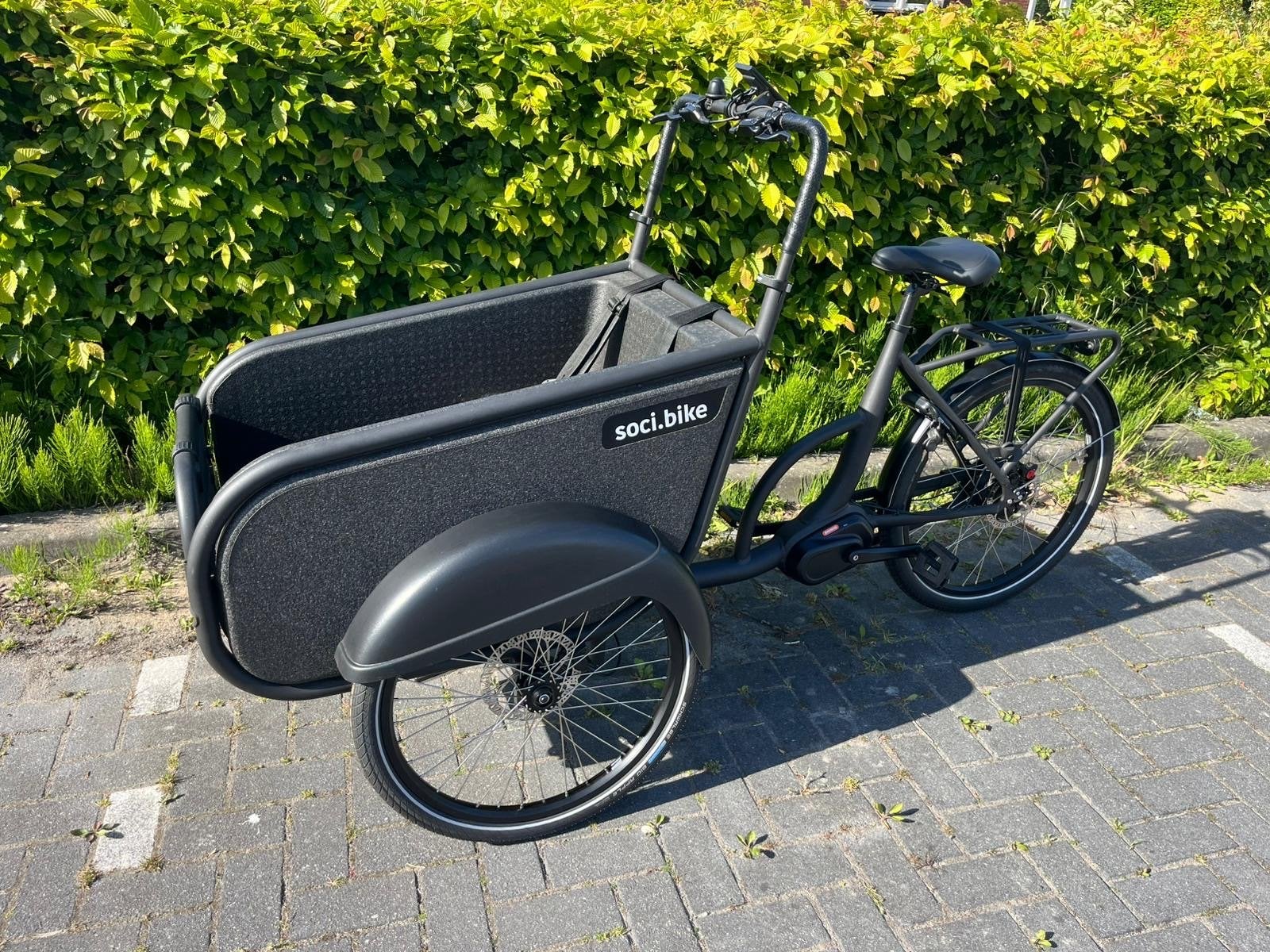 Elektrische Bakfiets Soci.bike Nieuw, 2 kinderen, Schijfrem, Ophalen, Overige merken