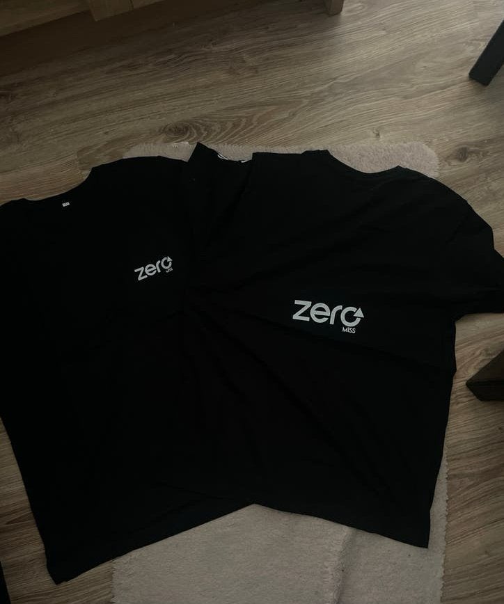 Zero T-shirts  (2 stuks), Maat 38/40 (M), Verzenden, Zwart, Zo goed als nieuw