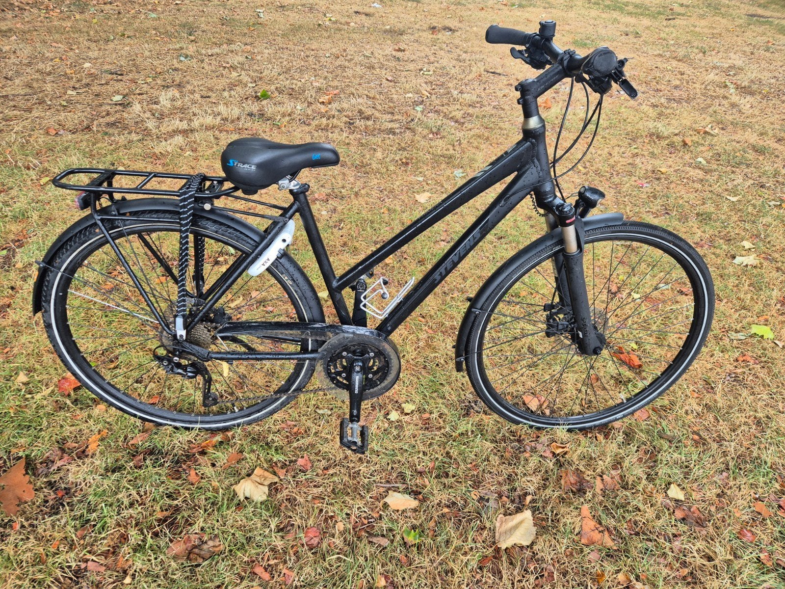 Stevens Primera Damesfiets - Stealth Black - 50cm, 28 inch, Zo goed als nieuw, Schijfrem, Ophalen