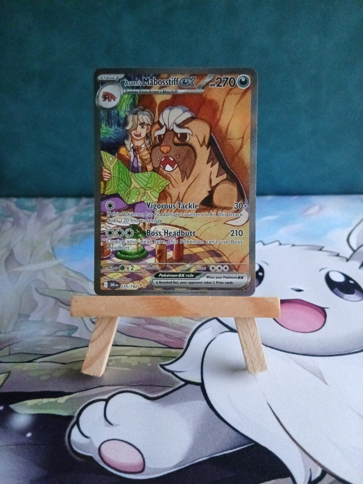 Arven's Mabosstiff #235/182 Pokémon Destined Rivals, Verzenden, Nieuw, Losse kaart, Foil