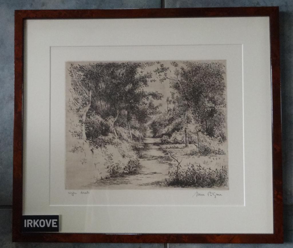 PRACHTIGE ETS BOS DOORKIJKJE * Unica *, 35 cm, Met tekst, Landschap, 40 cm