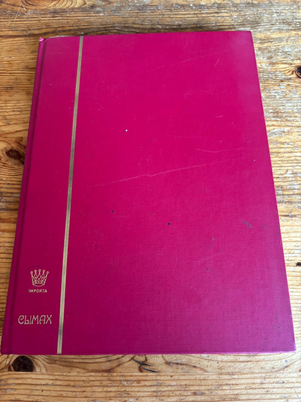 Rood insteekalbum met sigarenbandjes importa climax, Verzenden, Gebruikt, Sigarenbandjes