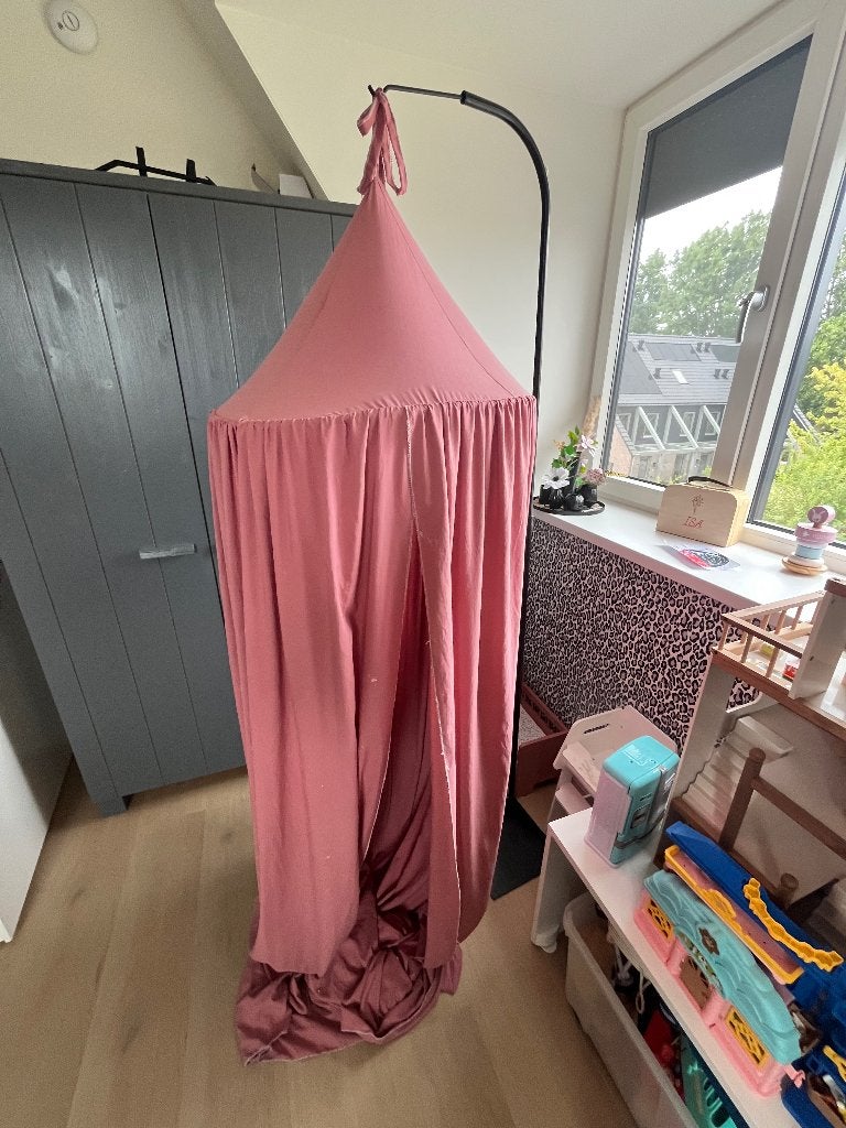 Piekstok en klamboe babybed, Ophalen, Gebruikt, Klamboe