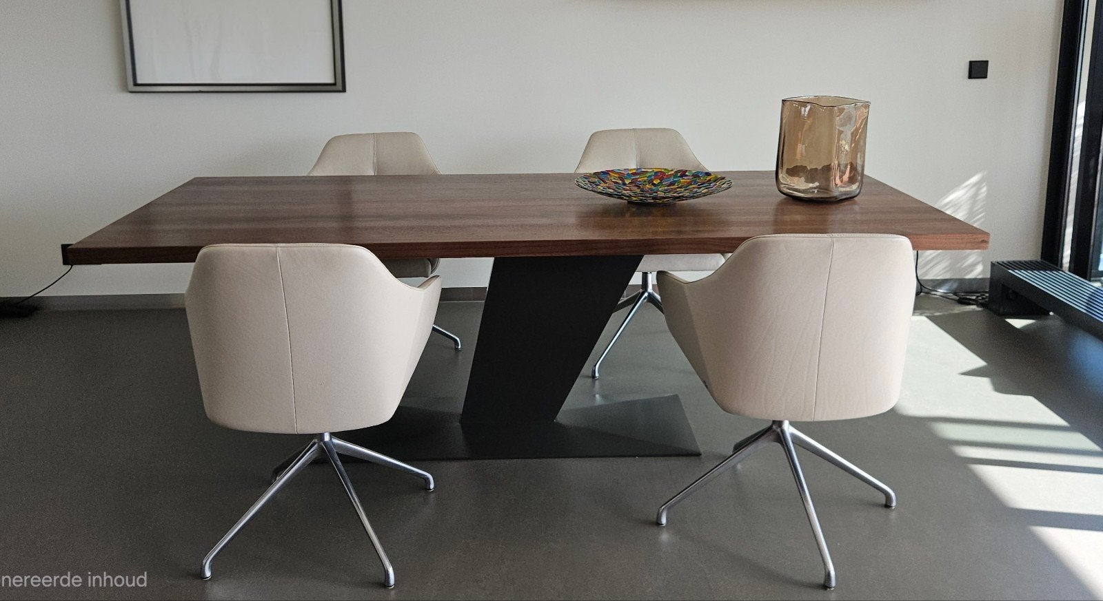 eetkamerstoelen (4) De Sede DS 279-201, Ophalen, Gebruikt, Wit, Leer