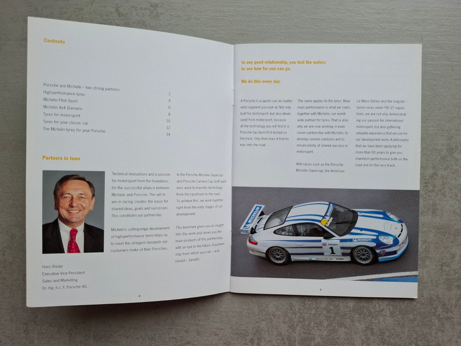 Porsche & Michelin brochure - 2004, Ophalen of Verzenden, Zo goed als nieuw, Porsche