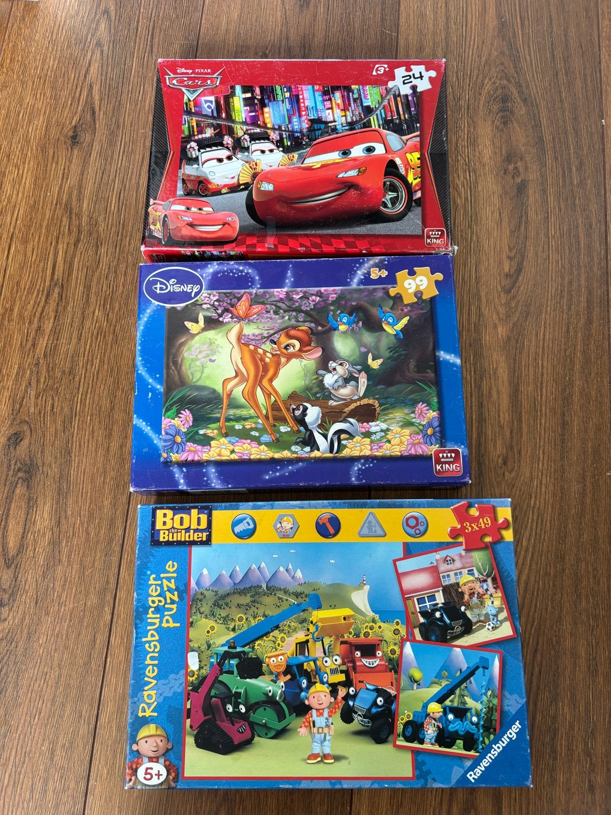Kinderpuzzels: Cars, Bambi, Bob de Bouwer (diverse stukjes), Kinderen en Baby's, Speelgoed | Kinderpuzzels, Ophalen of Verzenden