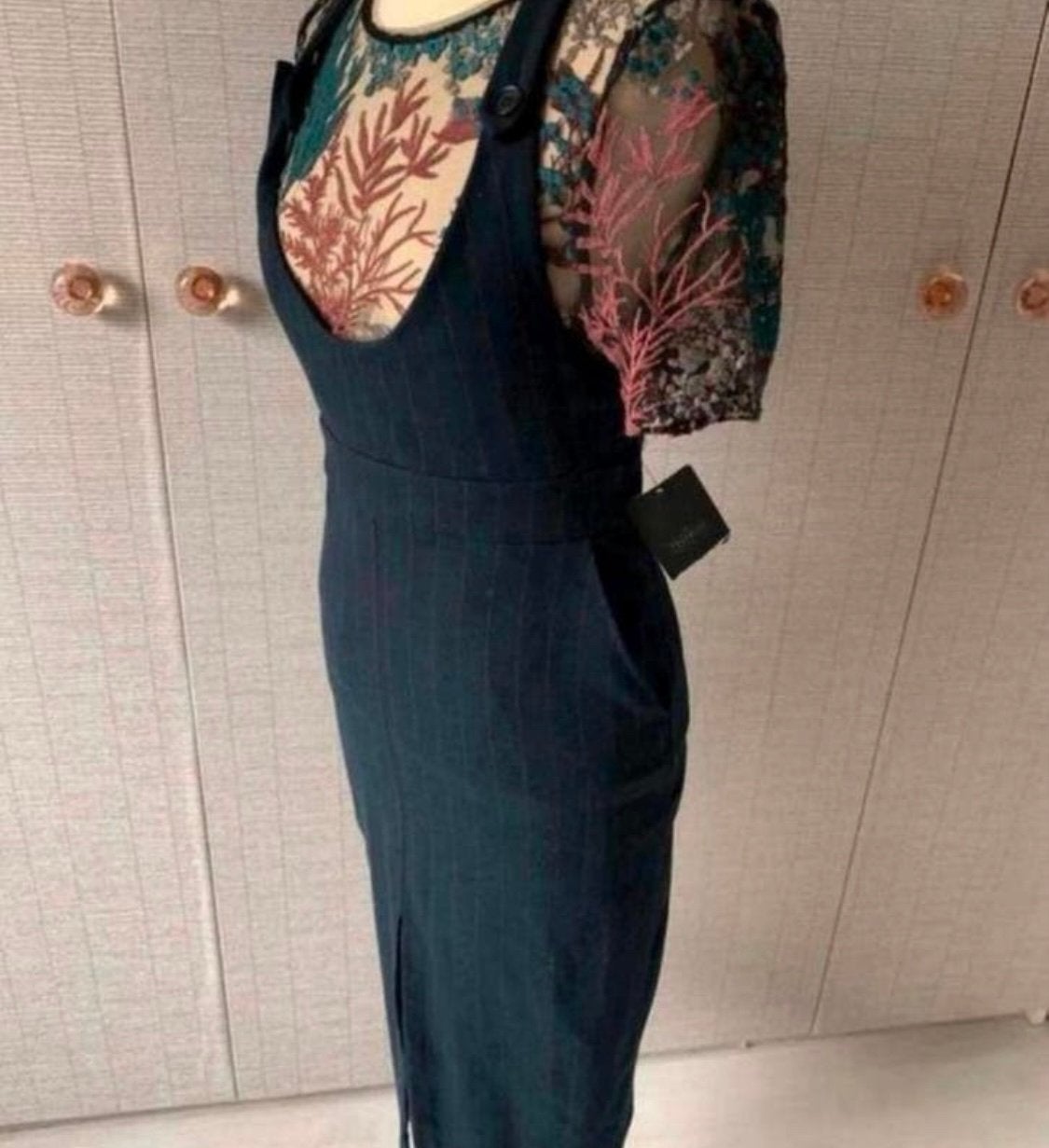 Nieuwe overgooier jurk Zara maat XS/S, Ophalen of Verzenden, Zo goed als nieuw, Maat 34 (XS) of kleiner, Onder de knie