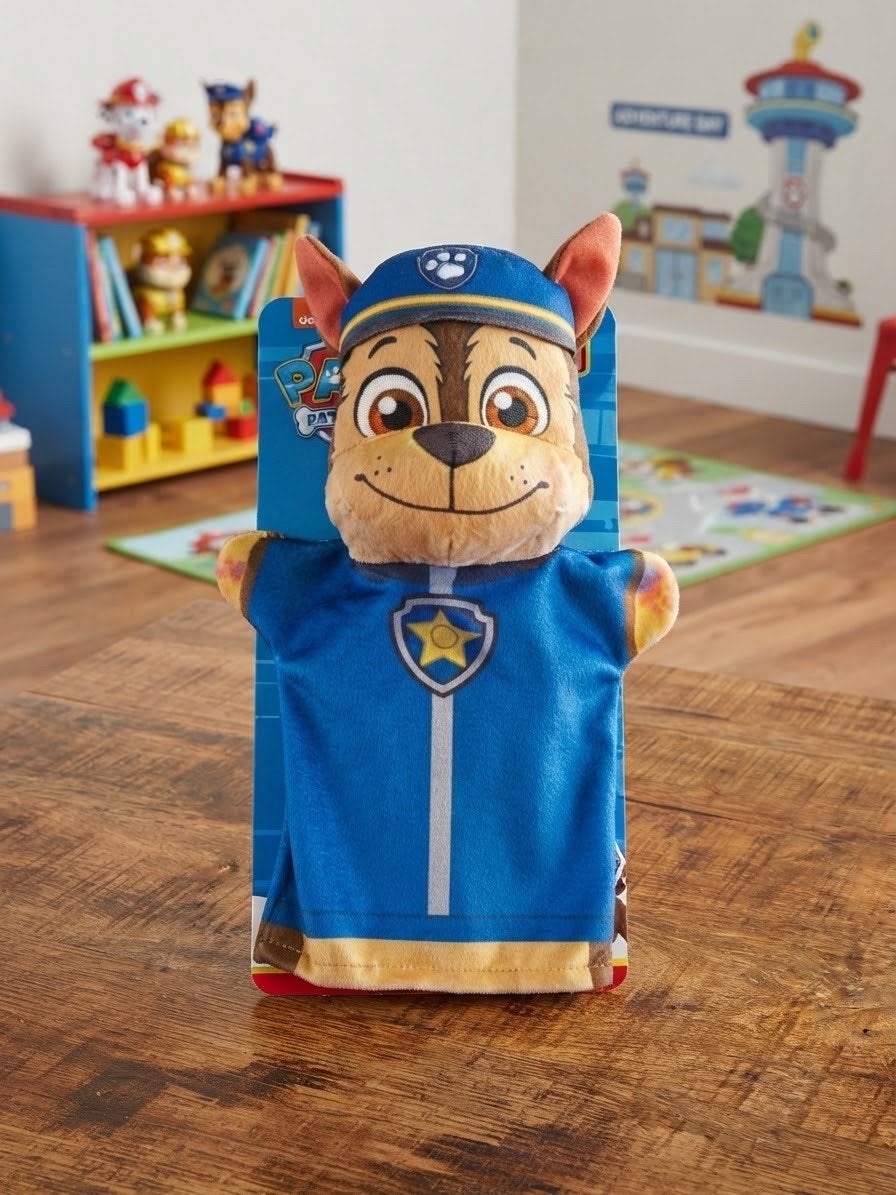 Paw Patrol Chase Handpop - Nieuw in verpakking, Met doos, Overige merken, Blauw, Middelgroot (20 tot 80 cm)