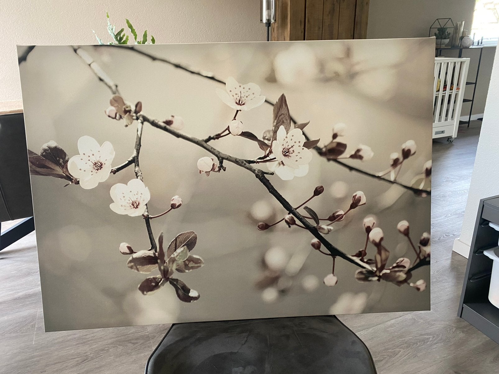Mooie natuur prent canvas, Ophalen