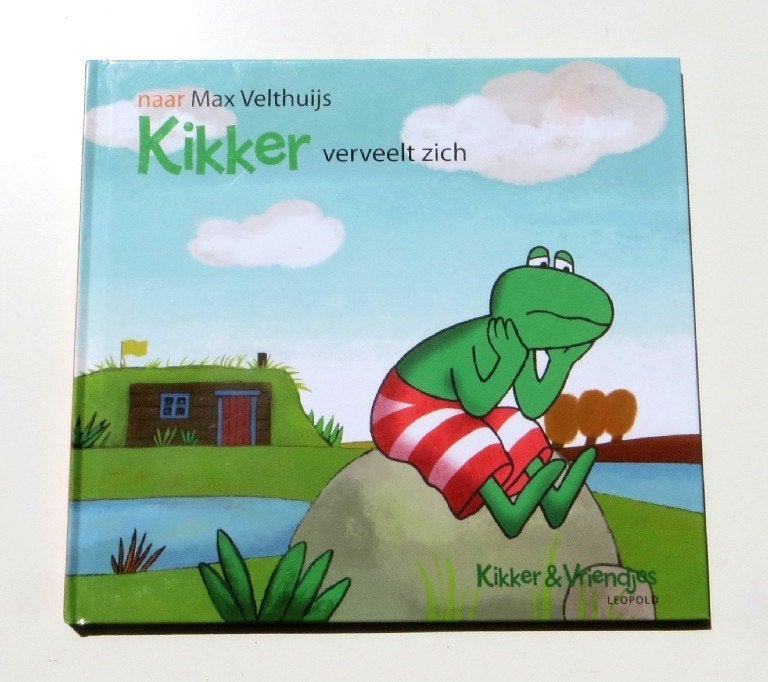 Prentboek M5551: Max Velthuijs - Kikker verveelt zich 4+, Gelezen, Fictie algemeen, Max Velthuijs, Jongen of Meisje