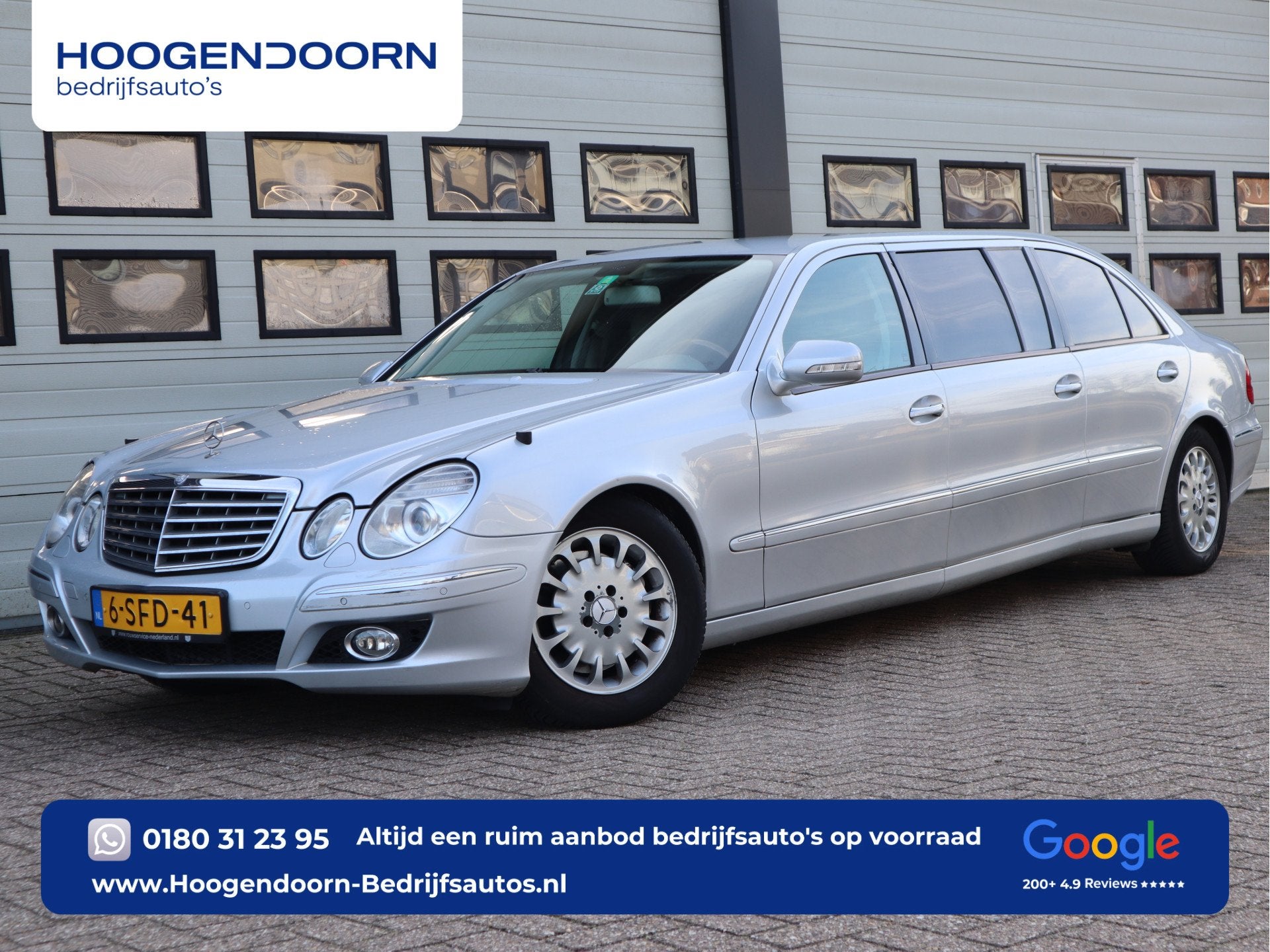 Mercedes-Benz E-Klasse 350 Extended - Limousine - Binz - 8 P, Automaat, Gebruikt, 8 stoelen, Leder