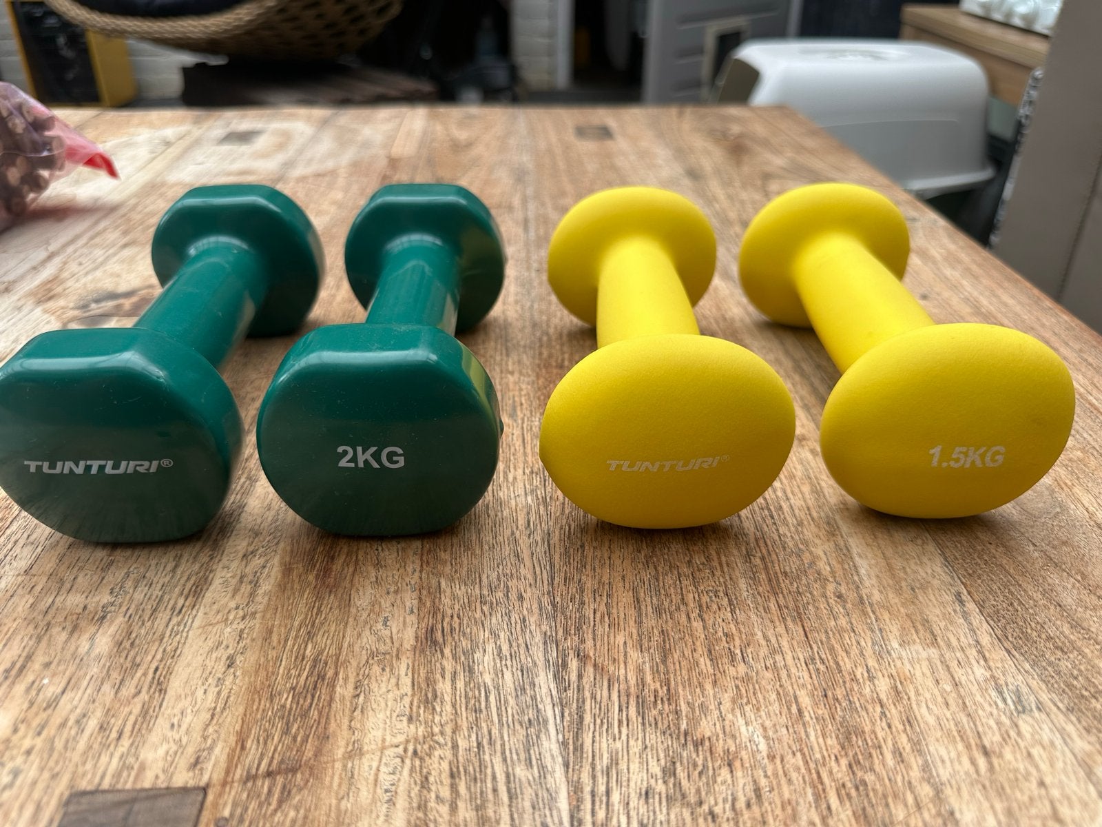 Tunturi Neopreen Dumbbells - 2x 1.5 KG & 2x 2 KG, Sport en Fitness, Overige Sport en Fitness, Nieuw, Ophalen of Verzenden