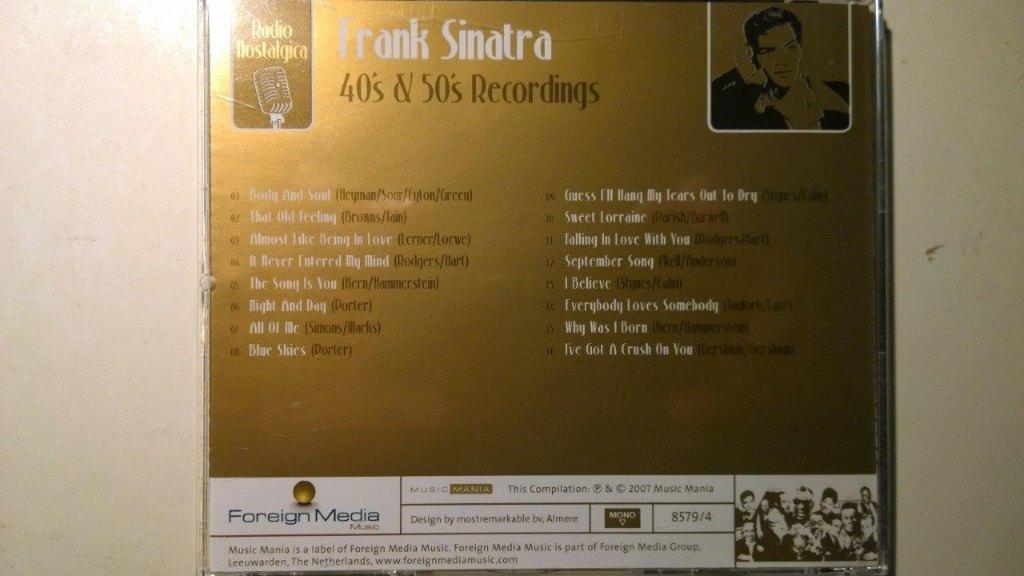 Frank Sinatra - 40's & 50's Recordings, Ophalen of Verzenden, Zo goed als nieuw, Jazz