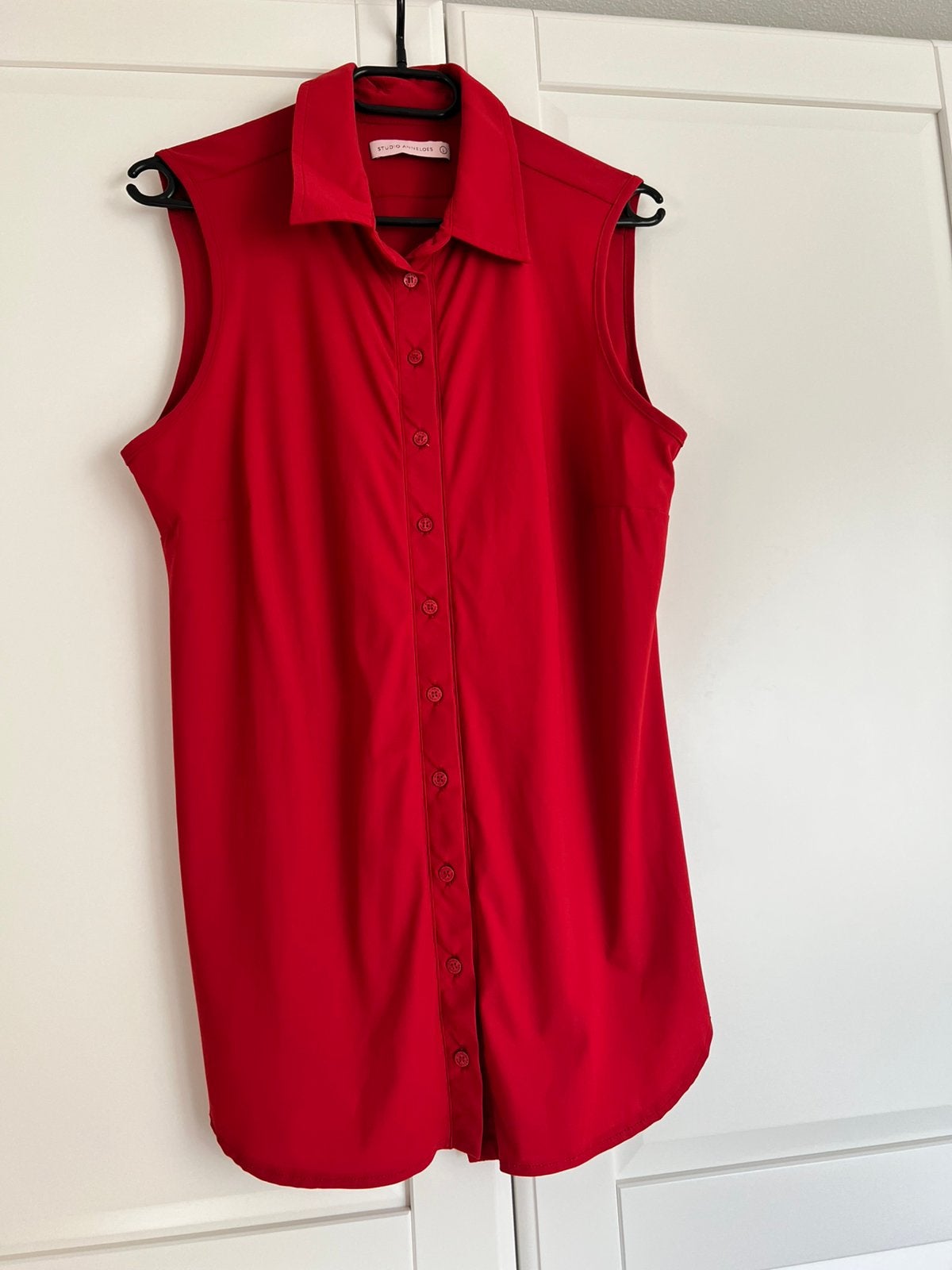 Studio anneloes poppy blouse L rood travelstof, Kleding | Dames, Maat 42/44 (L), Ophalen of Verzenden, Zo goed als nieuw, X