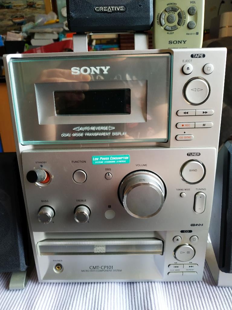 Sony HCD-CP101 Micro Hi-Fi – CD, Cassette en Radio, Ophalen of Verzenden, Gebruikt, Tuner of Radio, Sony