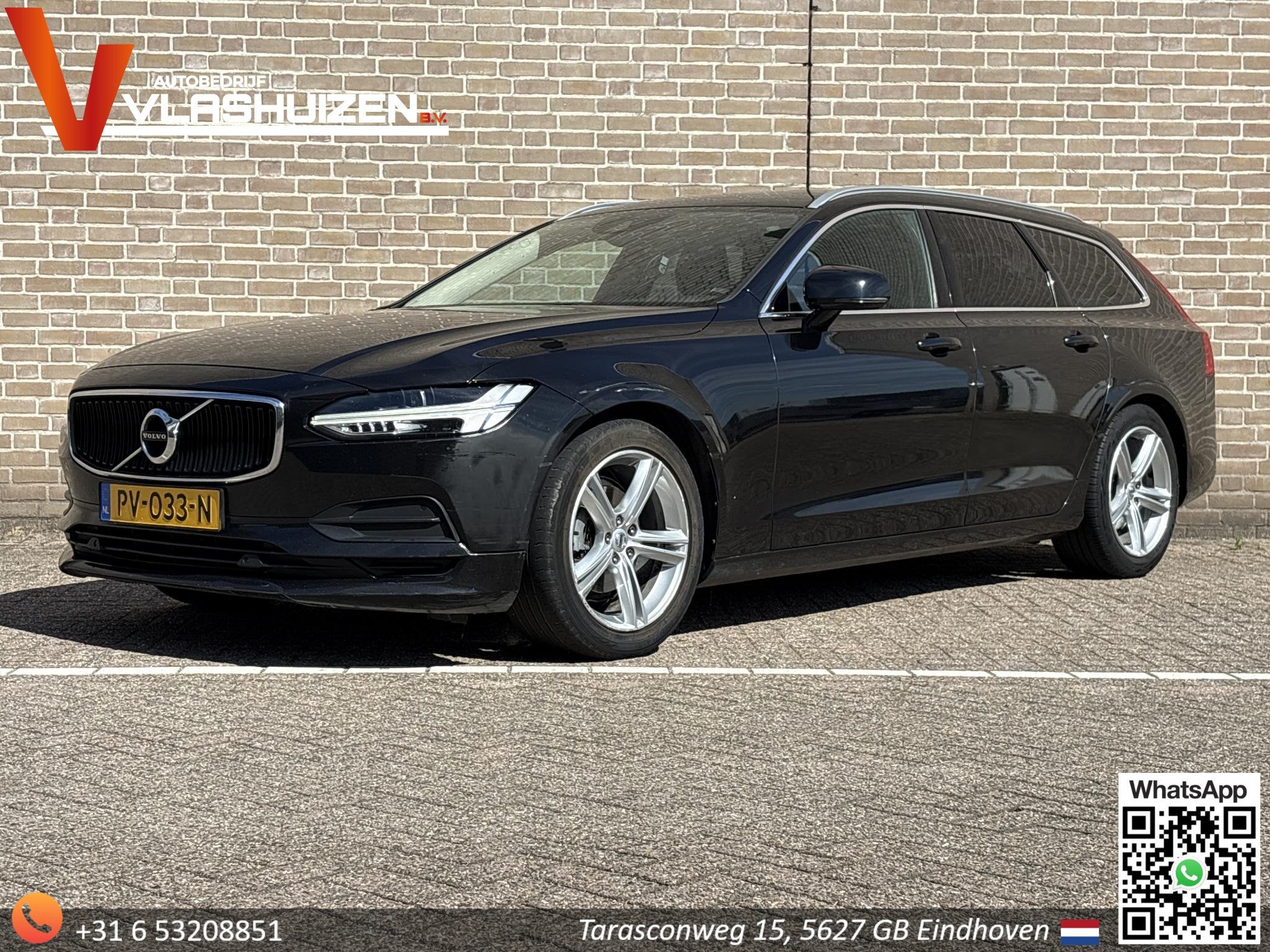 Volvo V90 2.0 D4 Momentum Automaat | € 7.400,- NETTO! |, Auto's, Euro 6, 1969 cc, 1634 kg, Zwart