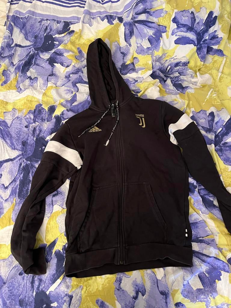 Adidas Juventus Hoodie Zwart Maat M, Ophalen of Verzenden, Zo goed als nieuw, Maat 48/50 (M)