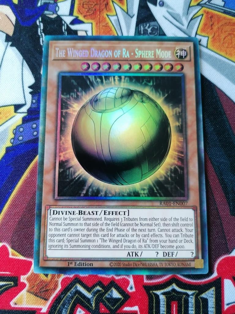 The Winged Dragon of Ra Sphere Mode - Collectors Rare RA01, Ophalen of Verzenden, Zo goed als nieuw, Foil