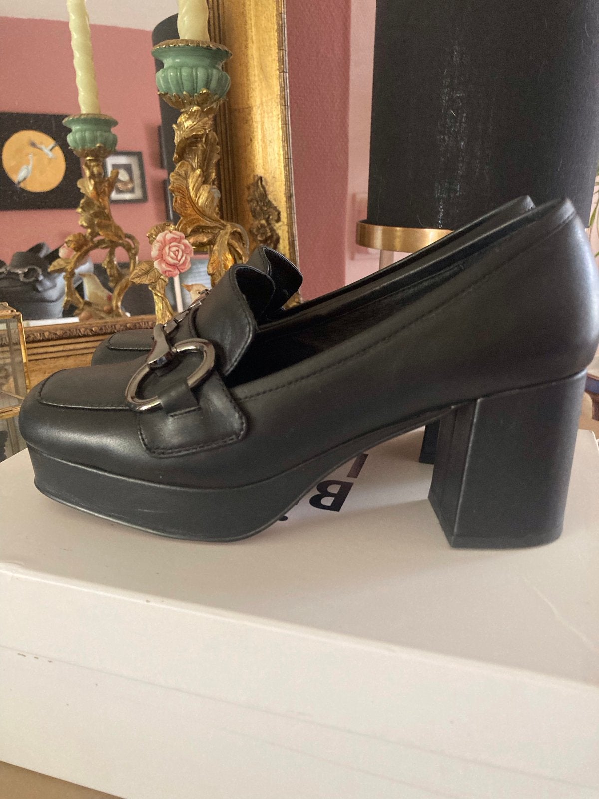 BIBI BIBI LOU 37 …., Verzenden, Zo goed als nieuw, Instappers, Zwart