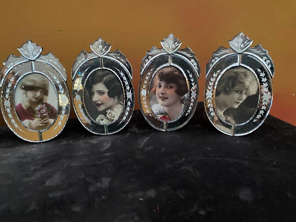 Fotolijstjes Venetiaans glas, Ophalen of Verzenden
