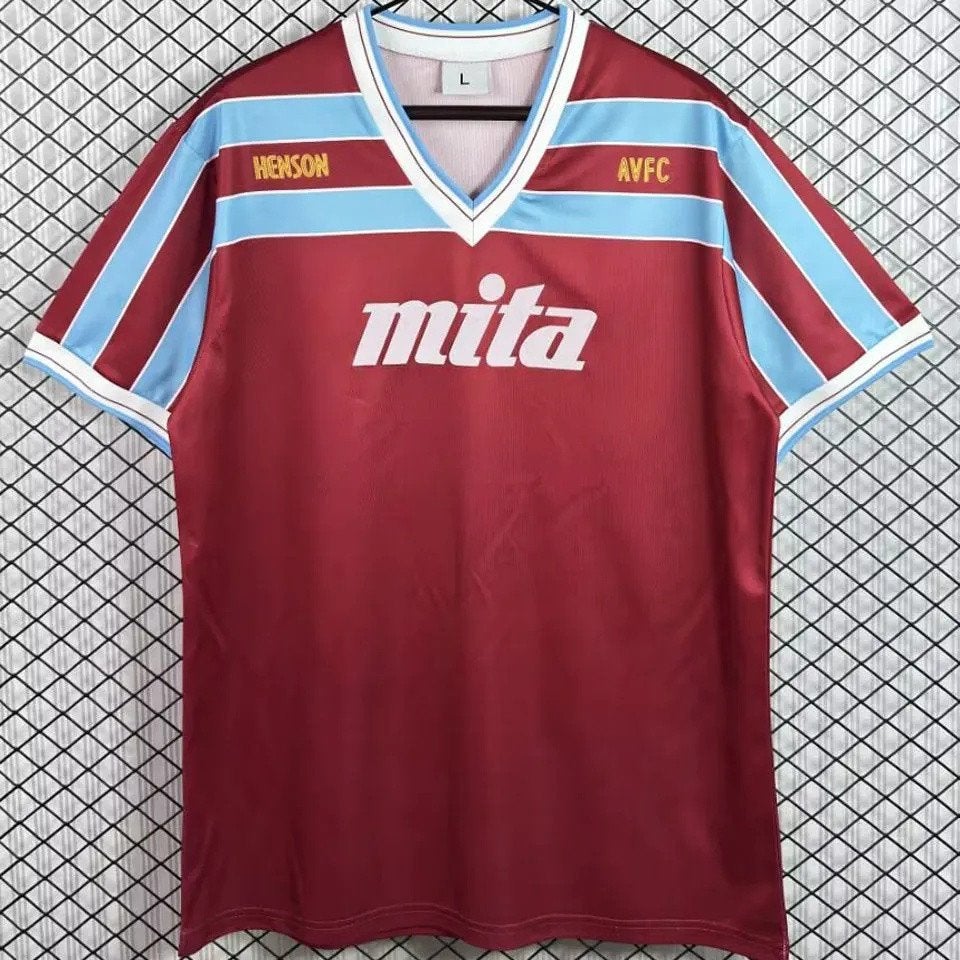 Aston Villa thuis shirt retro 1985/87 | Nieuw + Bedrukking, Sport en Fitness, Verzenden, Nieuw, Shirt