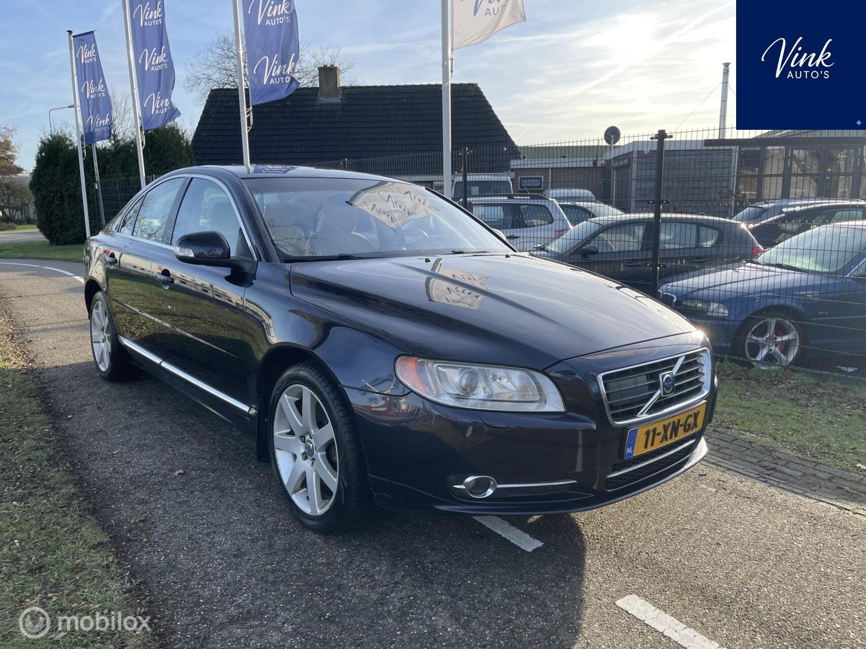 Volvo S80 3.2 AWD Summum | NL&NAP | Afneembare trekhaak | Le, Automaat, 238 pk, Beige, Blauw