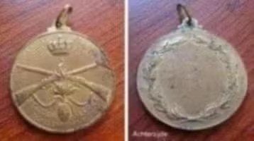 Oude medaille Belgisch leger schietprijskamp, Verzenden, Overige materialen, Buitenland