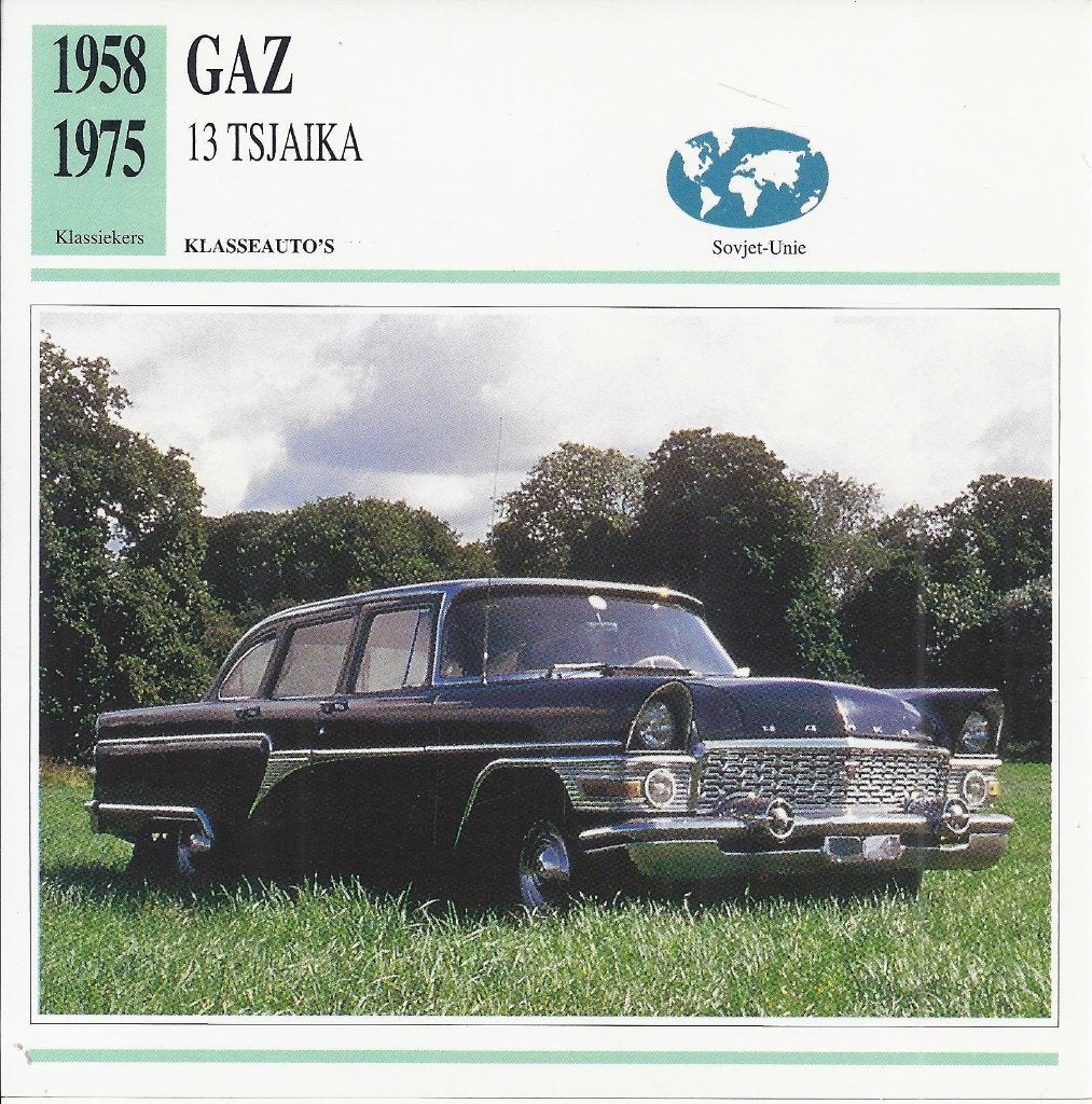 Autokaart Gaz 13 Tsjaika ( 1958 - 1975 ), Verzenden, Zo goed als nieuw, Auto's