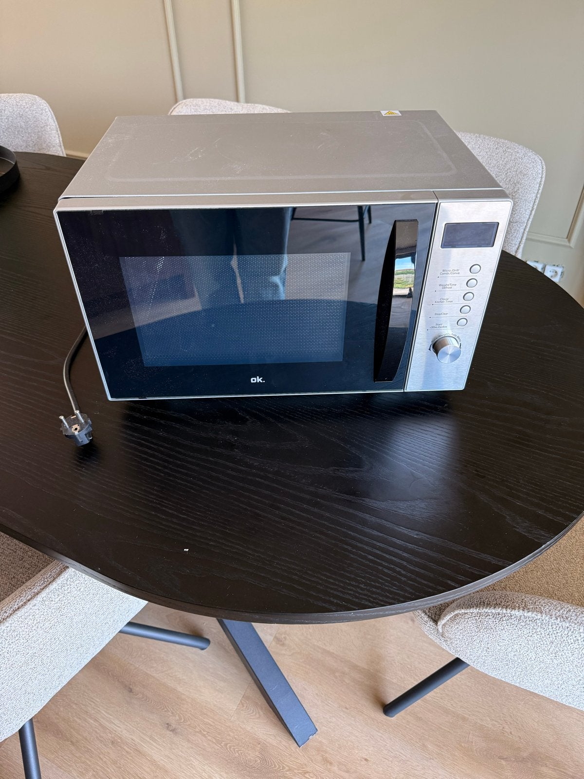 OK Magnetron Oven - Zo goed als nieuw, teab, Witgoed en Apparatuur, Magnetrons, Ophalen, Draaiplateau, Oven, Magnetron