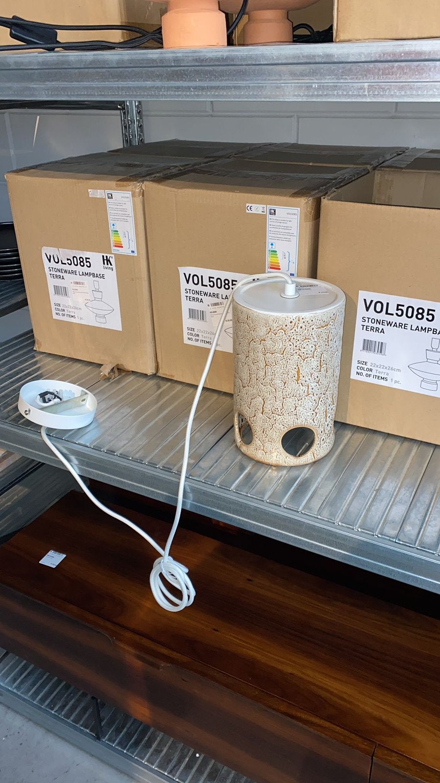 Gezocht! HK Living lamp, Ophalen, Zo goed als nieuw, Steen/keramiek, Hk living