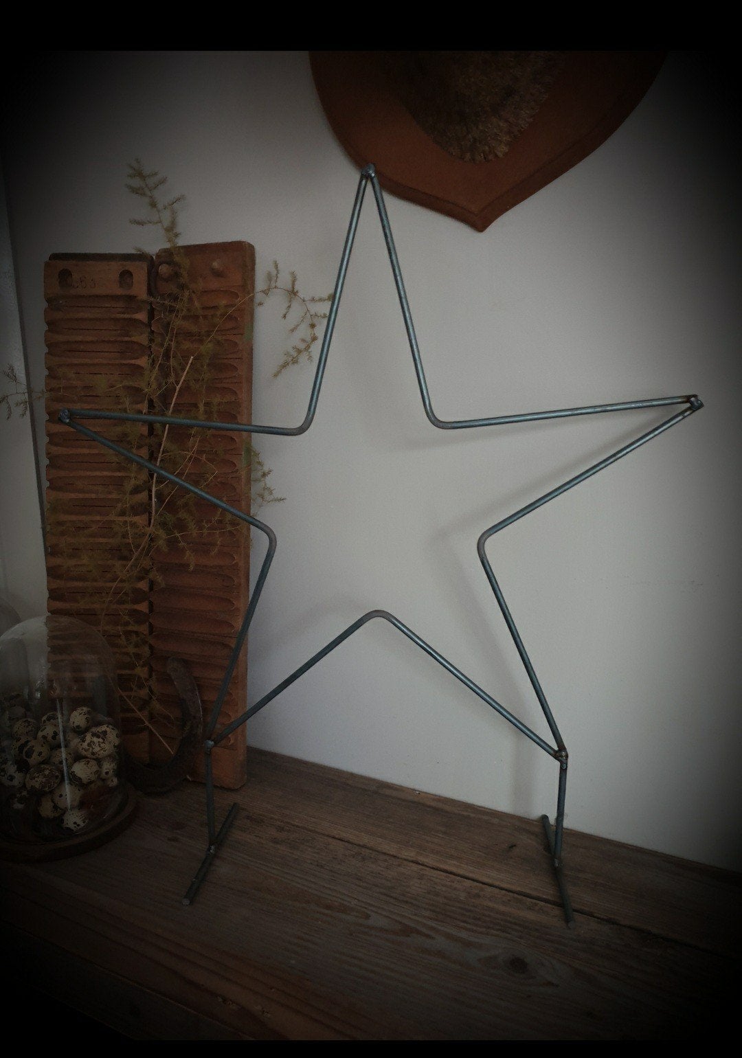 Metalen frame ster op voet 57x50 cm - kerst, Ophalen of Verzenden, Nieuw