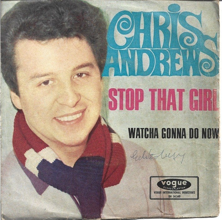 Chris Andrews - Stop that girl, Cd's en Dvd's, Vinyl Singles, Gebruikt, Verzenden, 7 inch, Pop
