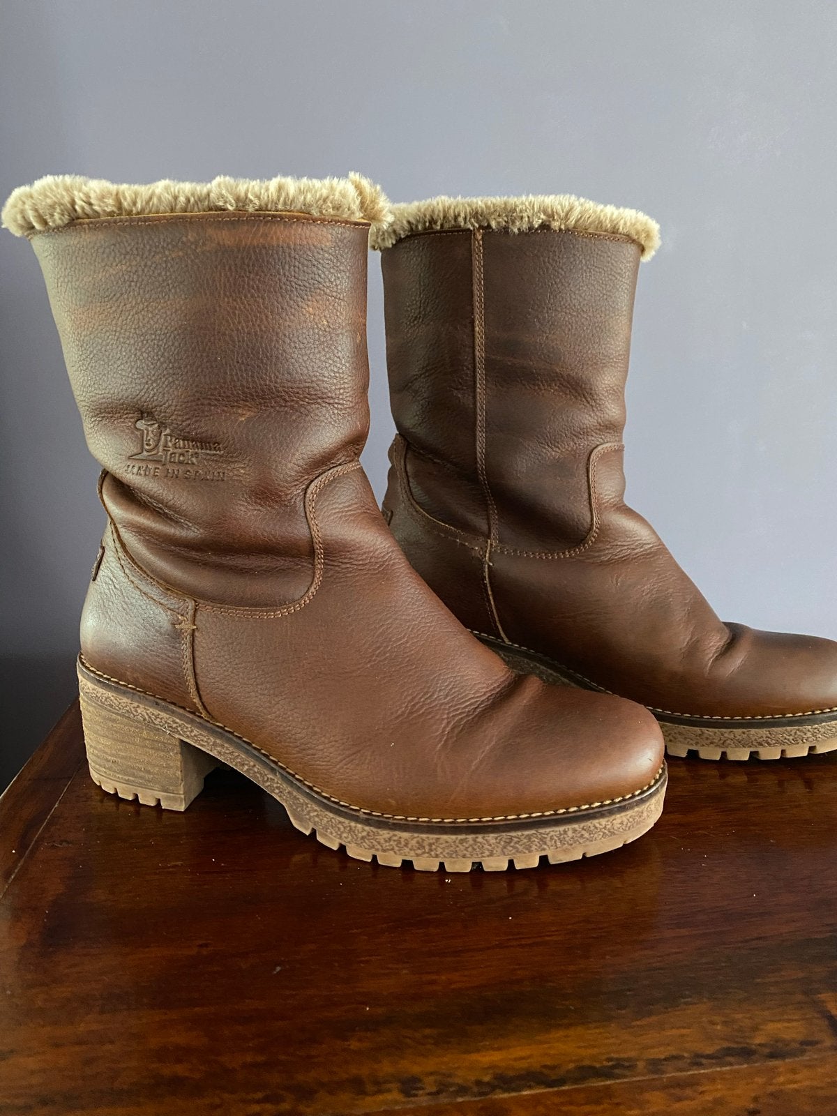 Panama Jack bruine leren laarzen met bontrand - Maat 39, Kleding | Dames, Schoenen, Ophalen of Verzenden, Gedragen, Bruin, Lage of Enkellaarzen