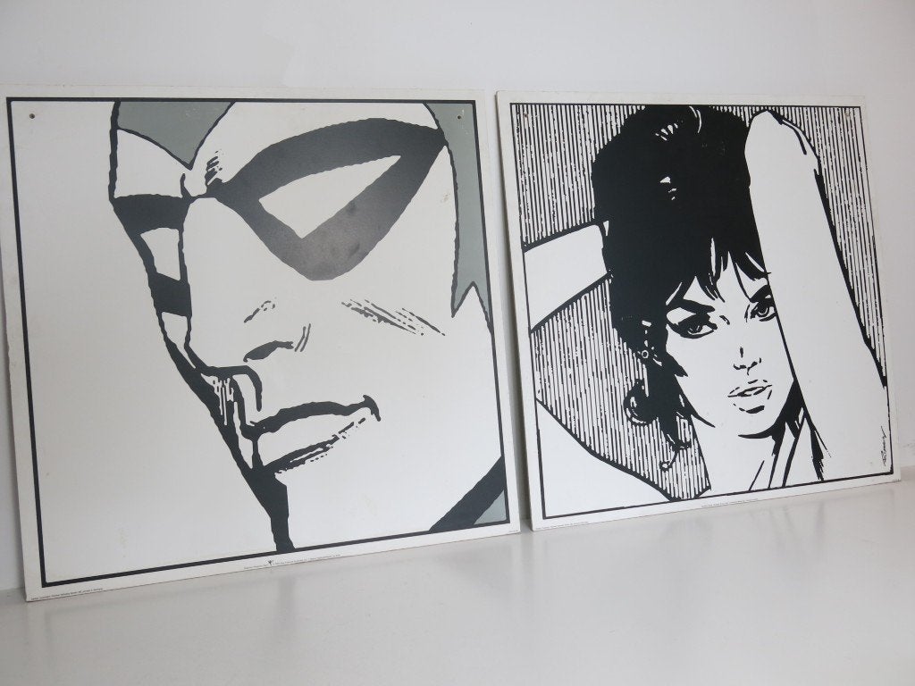 2 vintage Ikea Pop-art kaders Transtrand Ansikten, Ophalen of Verzenden