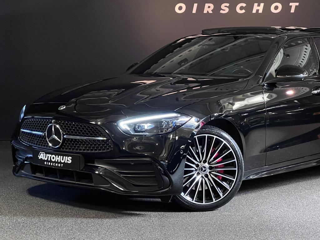 Mercedes-Benz C-klasse 300 e AMG Line Pano/Memoryseats/360Ca, Achterwielaandrijving, 4 cilinders, 167 km/l, Zwart