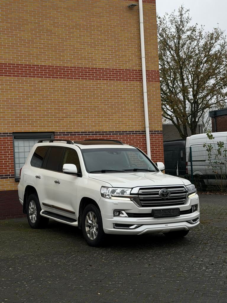 ZELDZAME Toyota Land Cruiser 200 4.5 V8 Leder-Xenon - LED, Auto's, Bestelauto's, Automaat, Automatische klimaatregeling, Wit, Bruin