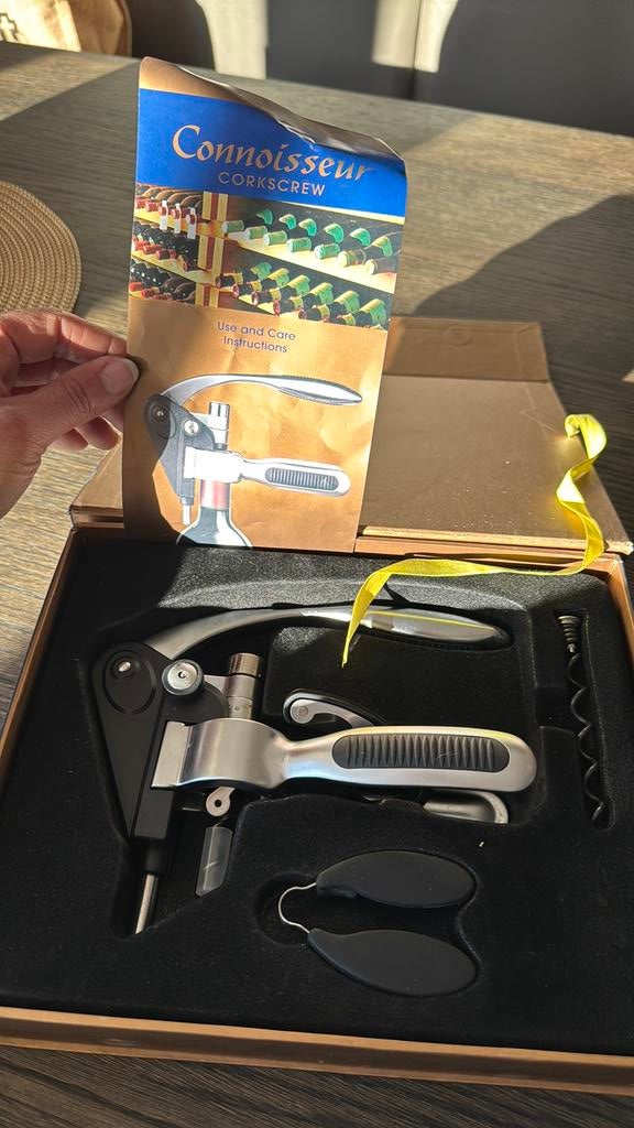 connoisseur corkscrew set, Ophalen, Zo goed als nieuw