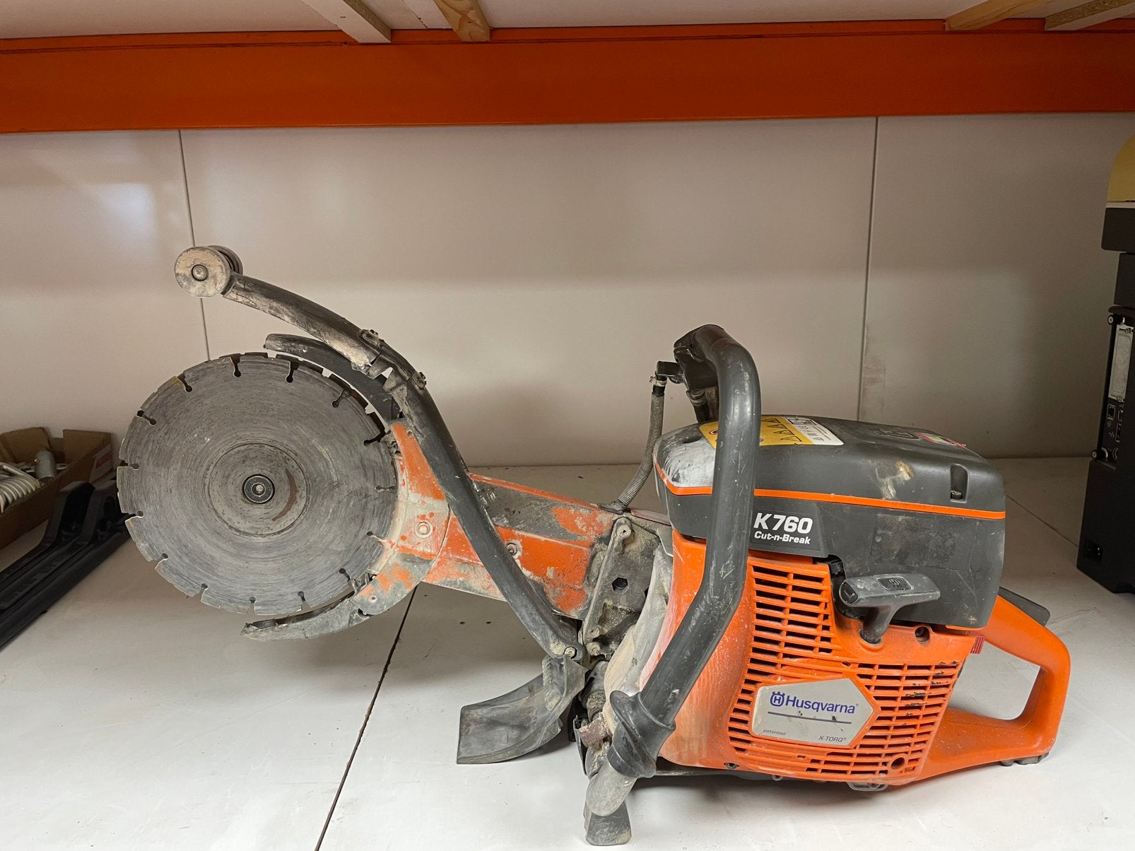 Husqvarna cut n break muurzaag bandenzaag sleuvenzaag, Ophalen, Gebruikt