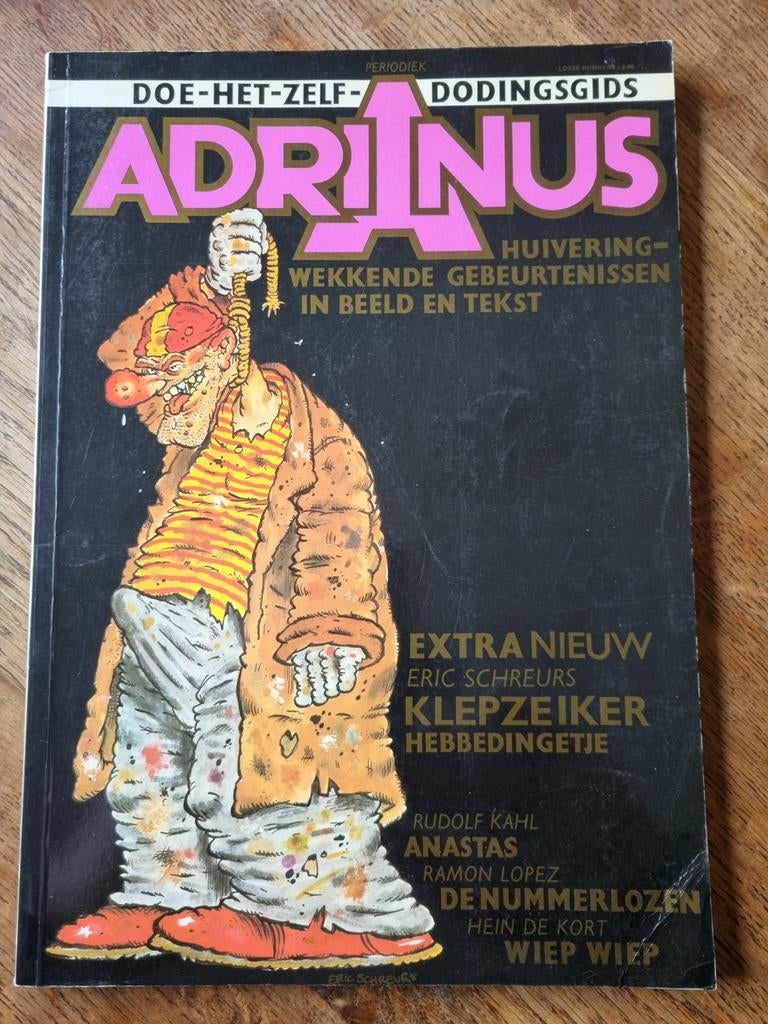 Eric Schreurs,  ADRIANUS  DOE HET ZELF., Eén stripboek, Ophalen of Verzenden
