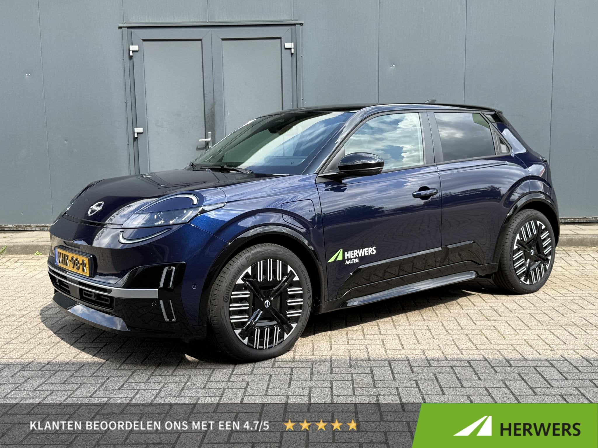 Nissan Micra ADVANCE - Launch Edition 52 kWh / Apple Carplay, Auto's, Stof, Automatische klimaatregeling, 150 pk, Blauw
