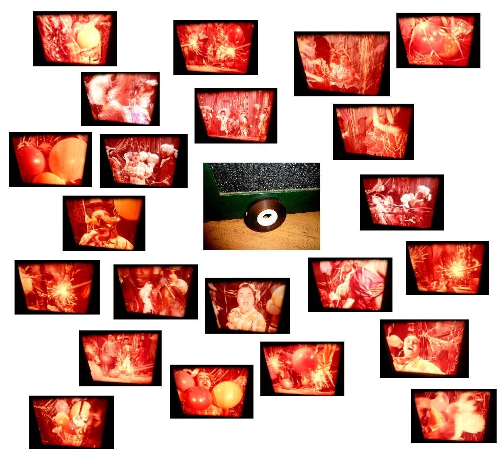 16mm muziekclip - Dario Moreno - La Marmite - bruinrood, Ophalen of Verzenden, 16mm film