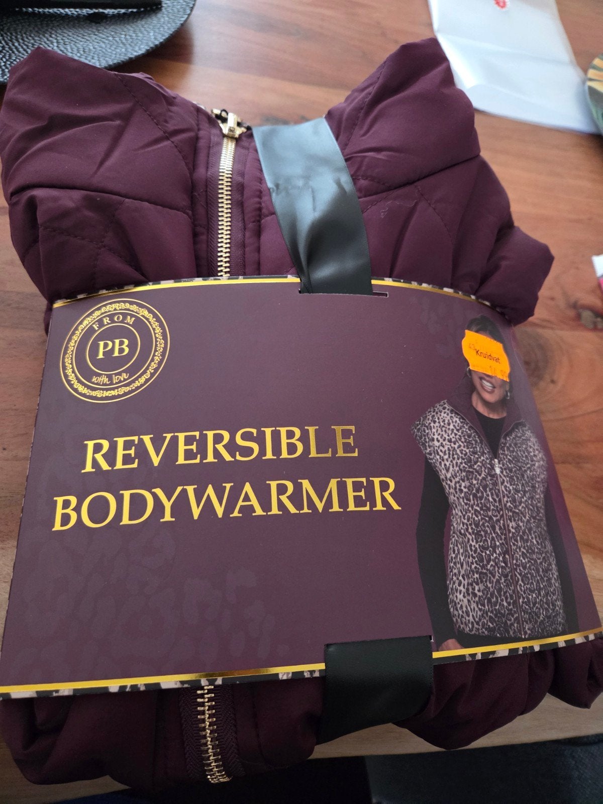 Nieuw from pb with love bodywarmer paars / panterprint, Ophalen of Verzenden, Nieuw, Maat 46/48 (XL) of groter, Paars