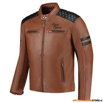 Rusty Stitches Jari V2 Motorjas, Cognac, Ophalen of Verzenden, Nieuw met kaartje