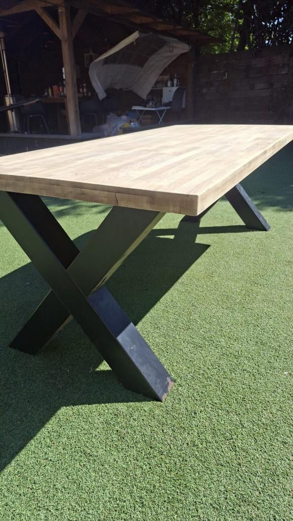 Eettafel en salontafel, Huis en Inrichting, Tafels | Eettafels, 200 cm of meer, Zo goed als nieuw, Rechthoekig, 50 tot 100 cm