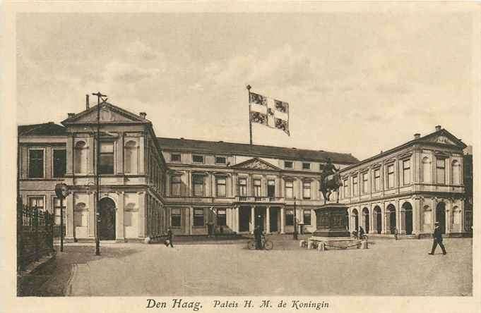 301-008-047 Den Haag Paleis HM de Koningin, Verzenden, Voor 1920, Zuid-Holland