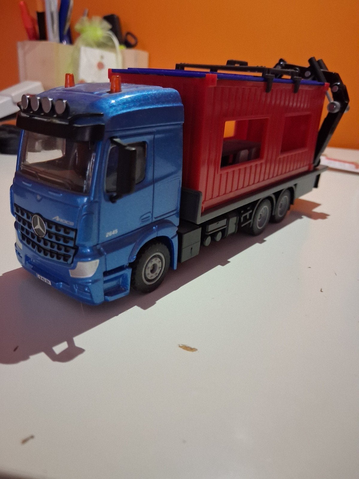 siku mercedes actros bakwagen, Ophalen of Verzenden, Zo goed als nieuw, Bus of Vrachtwagen, SIKU