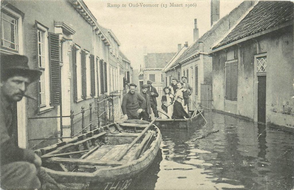 701-012-033 Oud-Vossemeer Ramp 1906, Verzenden, Voor 1920, Zeeland