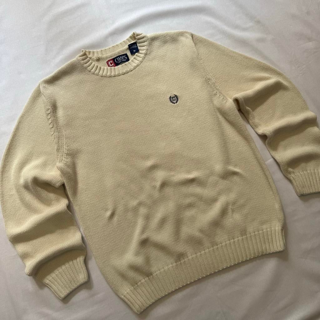 Chaps Ralph Lauren vintage gebreide trui beige M, Kleding | Heren, Truien en Vesten, Ophalen of Verzenden, Zo goed als nieuw, Maat 48/50 (M)