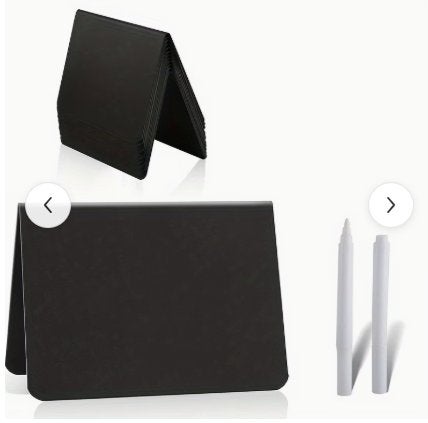 Bordjes buffetbordjes mini krijtbord 12 stuks 10x7,5cm zwart, Kunststof, Overige merken, Nieuw, Ophalen of Verzenden